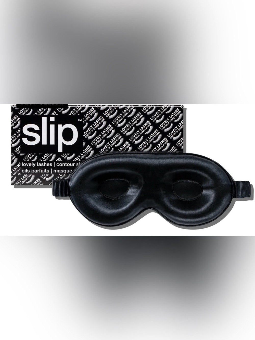 New SLIP Lovely Lashes Contour Sleep Mask Silk Black